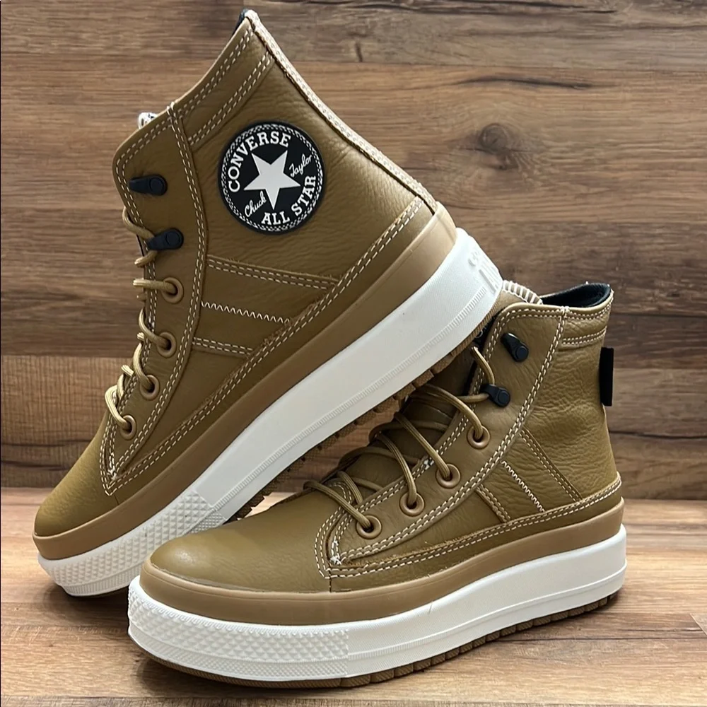 Converse Tan High-Top Sneakers